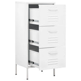 Storage Cabinet White 16.7x13.8x40 in Steel